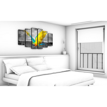 Модульные картины "Желтый попугай" 85x160 SW125