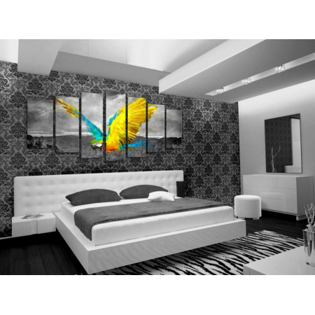 Модульные картины "Желтый попугай" 100x190 SD121