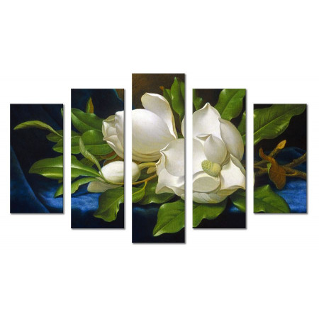 Модульная картина "Дикая белая роза" 80х140 М1494