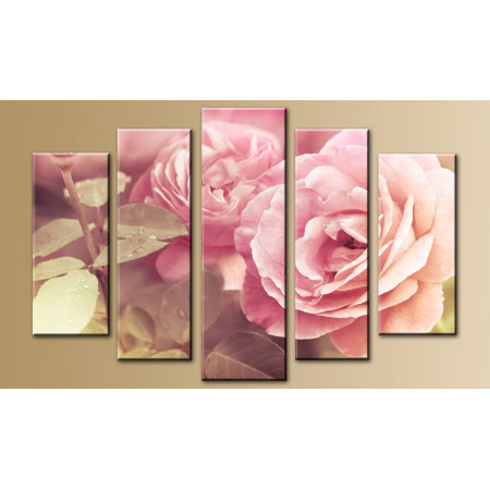 Модульная картина "Восхитительные розы" 80х140 M409