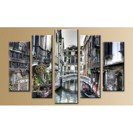 Модульная картина "Мост над каналом Венеции" 80х140 M188