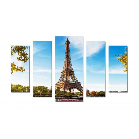 Модульная картина "Париж,Эйфелева башня" 70х120 Ш439