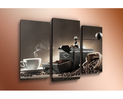 Модульная картина "Дымящийся кофе" 60х80 ТР16