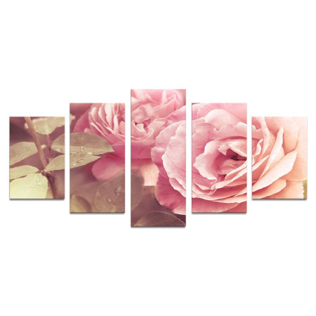 Модульная картина "Восхитительные розы" 110х50 К836
