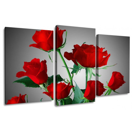 Модульная картина "Красные розы" 100х60 S811