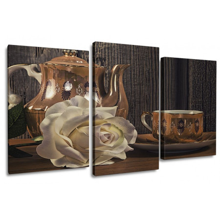 Модульная картина "Роза чайная" 100х60 S18