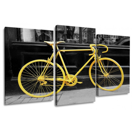 Модульная картина "Желтый велосипед" 100х60 S120
