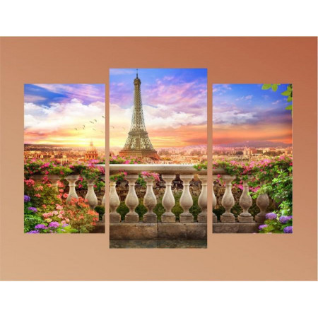 Модульная картина "Утро в Париже" 60х80 ТР2241