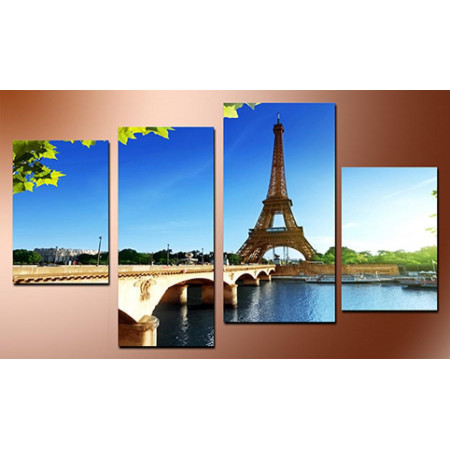 Модульная картина "Великолепный Париж" 80х130 чт593