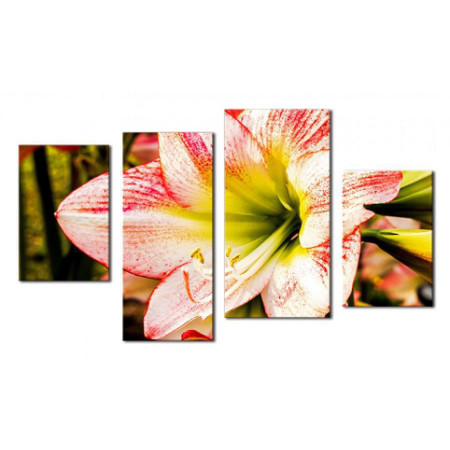 Модульная картина "Лилии нежный цветок" 80х130 чт456