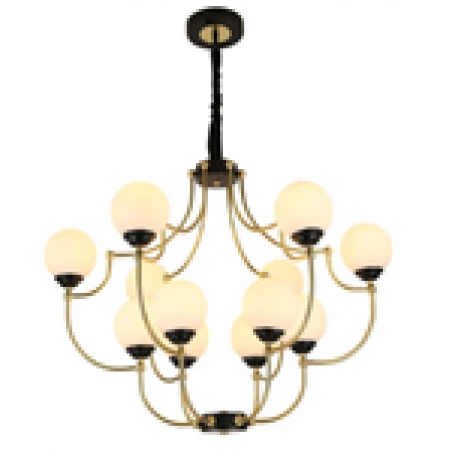 81822/8+4 BLACK+IMITATED GOLD (1) Люстра Veneto Luce 