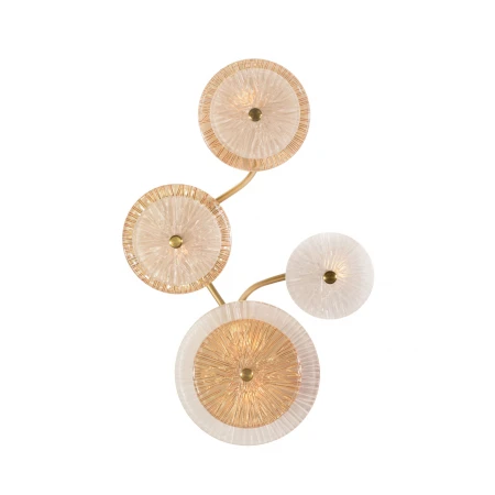 W2895A/5 SPRAY PAINT BRASS+CLEAR+AMBER (1) Настенный светильник  NW 