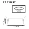 Встраиваемый светильник Crystal Lux CLT 043C WH