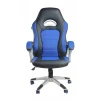 Кресло 9167H, синий, черный, экокожа
