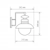 Уличный настенный светильник Talli D IP44 Elektrostandard GL 3002D брауни