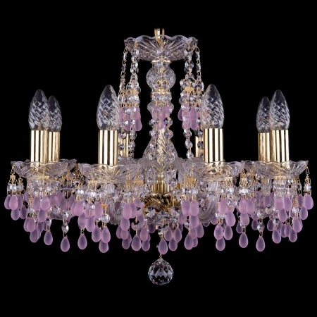Хрустальная люстра Bohemia Ivele Crystal 1410/8/160/G/V7010