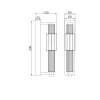 Настенный светильник Maytoni Verticale MOD308WL-L9GN3K