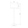 Торшер TK Lighting 5218 Deva Graphite