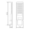 Уличный светодиодный консольный светильник Gauss Avenue 629536350 Уличный светодиодный консольный светильник Gauss Avenue 629536350
