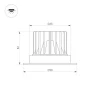 Встраиваемый светодиодный светильник Arlight MS-Atlas-Trimless-R50-6W Day4000 037061