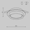 Встраиваемый светильник Maytoni Hoop DL086-GX53-RD-WB