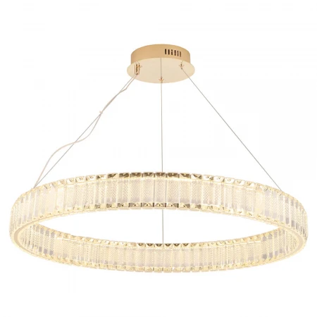 Подвесной светодиодный светильник Crystal Lux Musika SP70W Led Gold