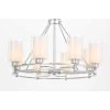 Подвесная люстра Lumina Deco Marietta LDP 8025-8 CHR+WT