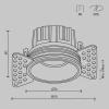 Встраиваемый светодиодный светильник Maytoni Round DL058-12W3K-TRS-BS