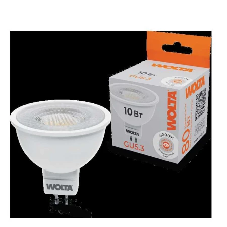Светодиодная лампа WOLTA WSTD-MR16-220V10W4KGU5.3-L