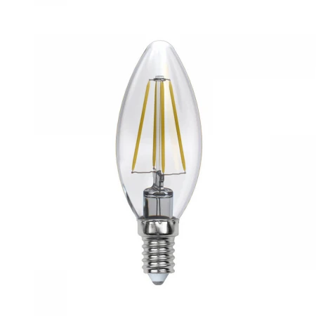 Лампа светодиодная филаментная Uniel E14 5W 4000K LED-C35-5W/NW/E14/CL/DIM GLA01TR UL-00002862