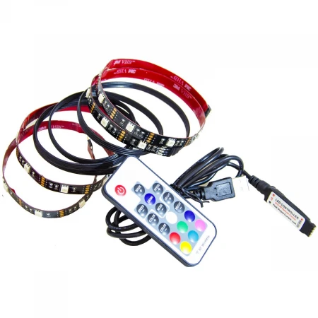 Светодиодная лента Apeyron 7,2W/m 30LED/m 2835SMD разноцветная 2х0,5M 10-70