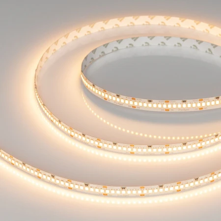 Светодиодная лента Arlight 11W/m 252Led/m 2835SMD теплый белый 5M UL-A252-10mm 24V Warm2700 042320 Светодиодная лента Arlight 11W/m 252Led/m 2835SMD теплый белый 5M UL-A252-10mm 24V Warm2700 042320