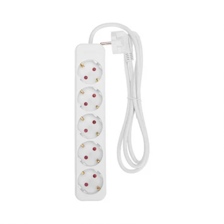 Удлинитель STANDARD 5 гнезд, 1,5м, 3х1,0мм², с/з, белый REXANT 13-4028
