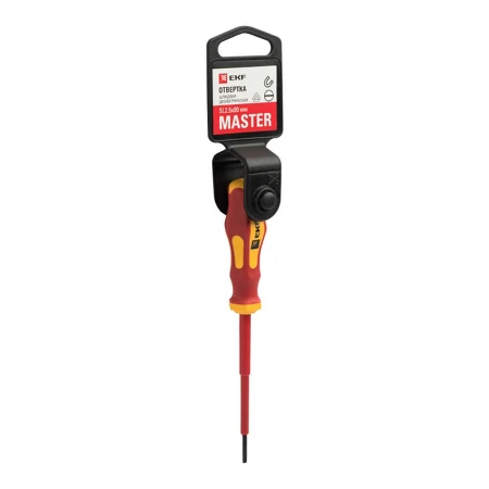Отвертка Master SL2.5x80 мм 1000В EKF Basic sl-2.5-80-mas-in