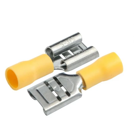 Разъем General РпИм 5,5-6-0,8 (плоский) "мама" GRIM-5,5-7,4 Желтый, 100 штук