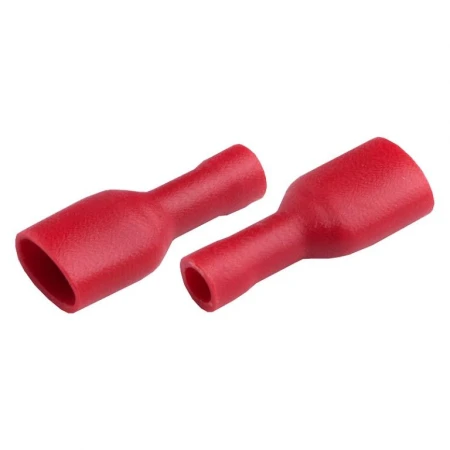 Разъем General РпИмп 1,25-5-0,8 (плоский, изолированный полностью) "мама" GRIF-1,25-5,6 Красный, 100 штук