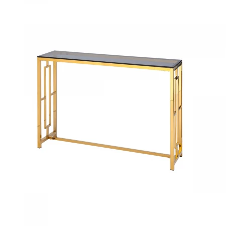Консоль Stool Group БРУКЛИН 115х30 стекло smoke сталь золото ECST-013-TG-SK (115x30)