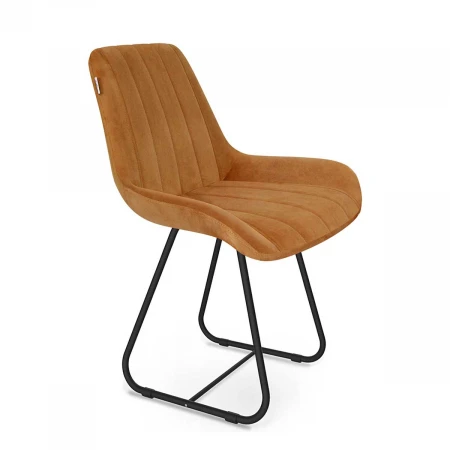 Кухонный стул Sheffilton SHT-ST37/S38 горчичный/черный муар 9023478203