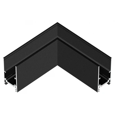 Коннектор угловой Hesby Lighting ElDeko для накладного шинопровода, чёрный HSBL_0053