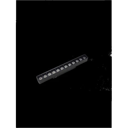 Трековый линейный светильник направленного света Hesby Lighting ElDeko 220мм-3000К, 12Вт, черный HSBL_0146