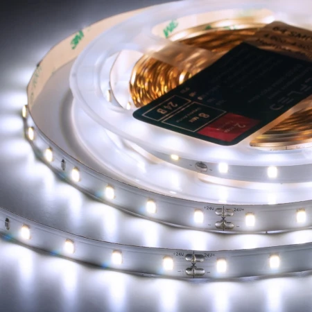 Лента светодиодная ELFLED PRO140, 64/м (2835), 24В, 6Вт/м, 5м, белый 6500-7000К ELFLED-24064-PRO140w