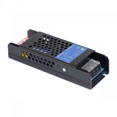 Блок питания интерьерный ELF, 24В, 100Вт, плоский металлический перфорированный корпус (черный) ELF-24100BEslim-JH