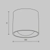 Потолочный светодиодный светильник Maytoni Technical Ceiling Lens C217CL-15W3K-W