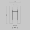 Настенный светильник (бра) Maytoni MOD401WL-L6BS3K