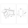 Коннектор T-образный встраиваемый Ambrella Light Track System Magnetic 220V GL1044