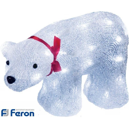 Световая фигура "мишка на севере", lt038