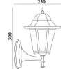 Светильник садово-парковый, 60w 230v e27 белый, 6101