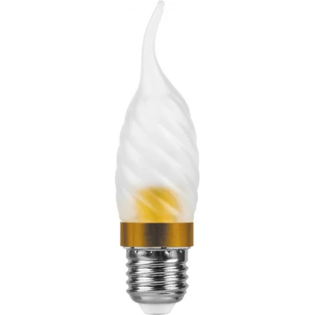 Лампа светодиодная, 6LED(3.5W) 230V E27 6400K матовая золото, LB-78