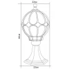 Светильник садово-парковый Feron PL3804  круглый на постамент 60W 230V E27, черное золото