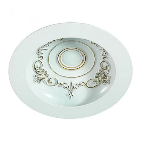 Встраиваемый светодиодный светильник белый/золото gesso 7w 3000k
